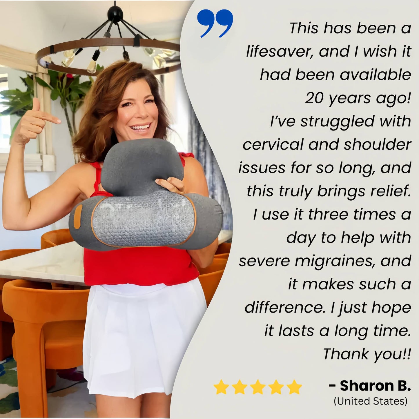 Olvima® 3 In 1 Neck Massage Pillow